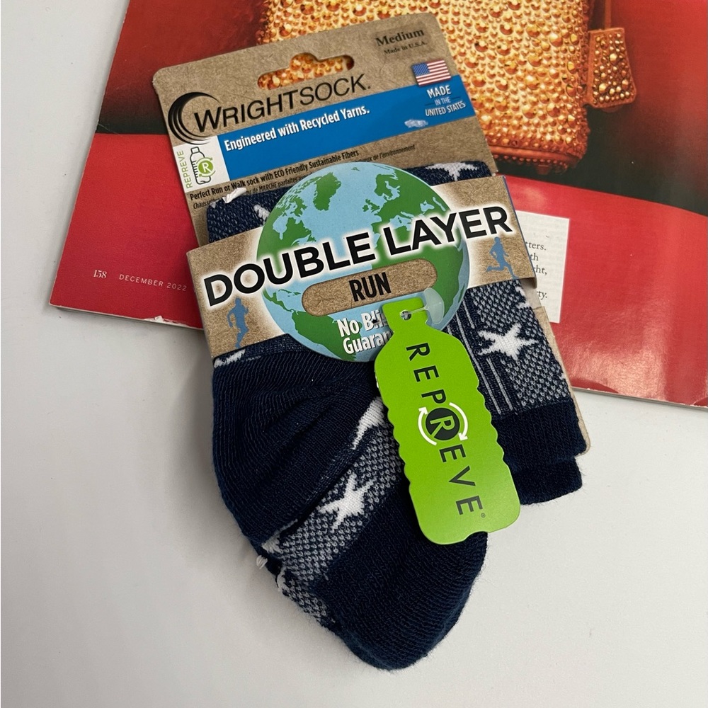 NWT WRIGHTSOCK RUNNING II ANTI BLISTER SYSTEM Socks Medium